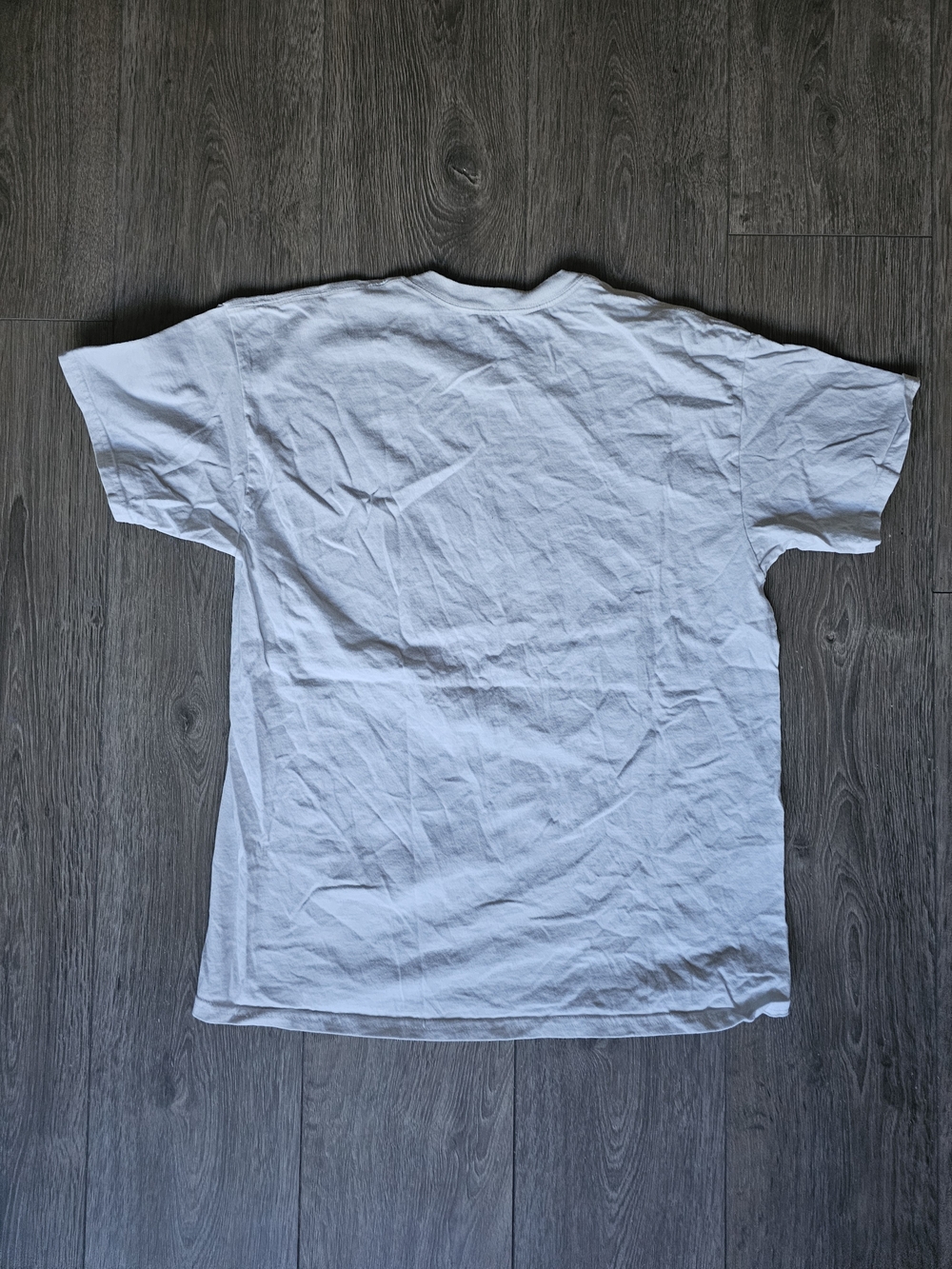 White Graphic Men’s T‑Shirt with Pink Star Print - Picture 2 of 2